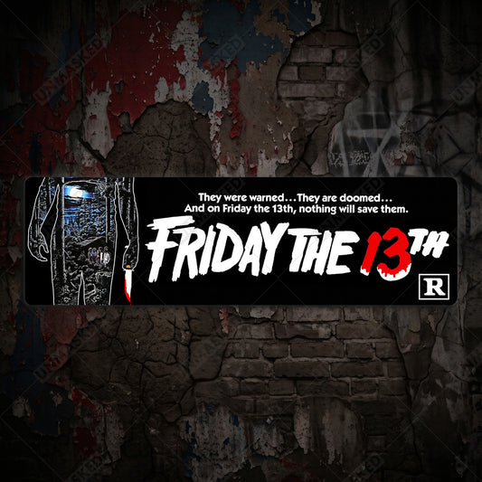 Friday the 13th Aluminum Street Sign