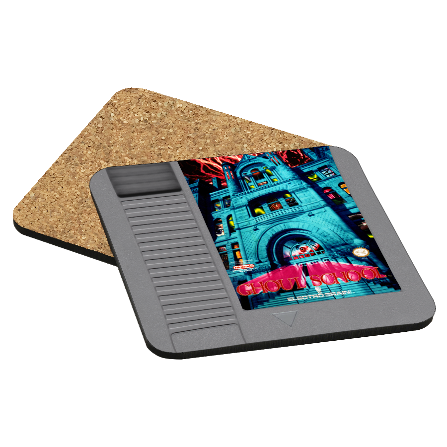 Ghoul School NES Drink Coaster