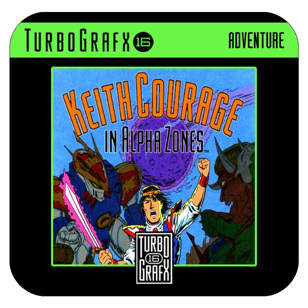 Keith Courage TurboGrafx-16 Drink Coaster