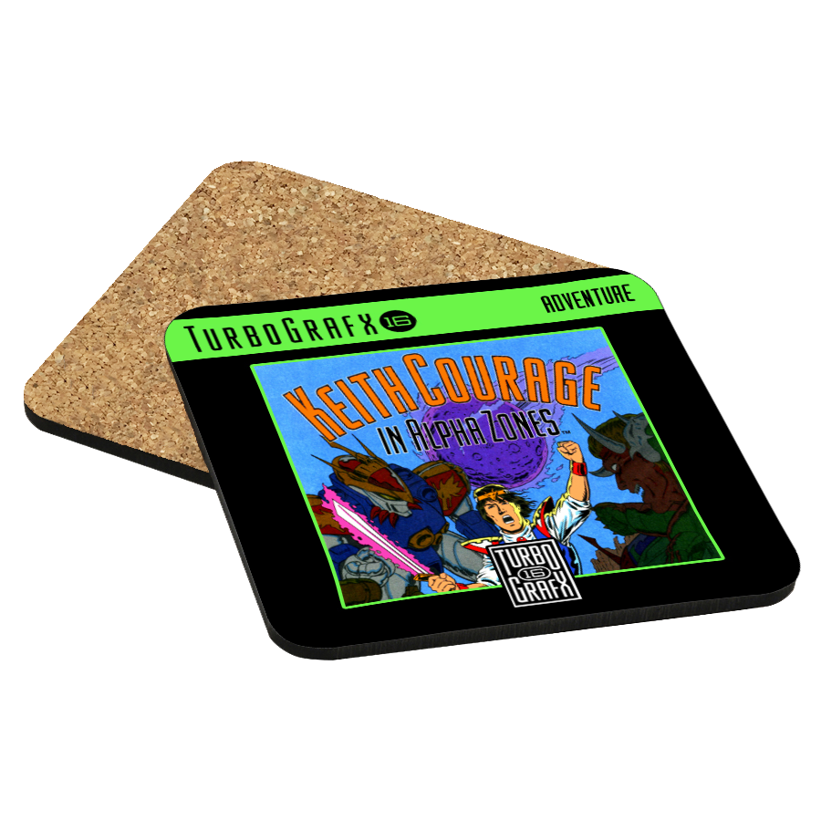 Keith Courage TurboGrafx-16 Drink Coaster