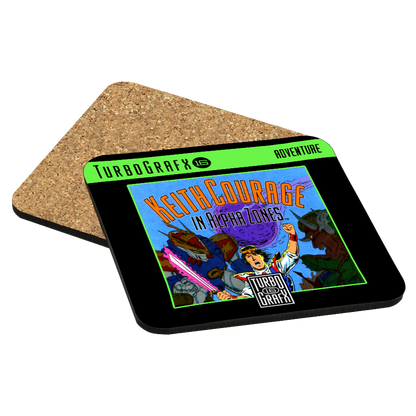 Keith Courage TurboGrafx-16 Drink Coaster