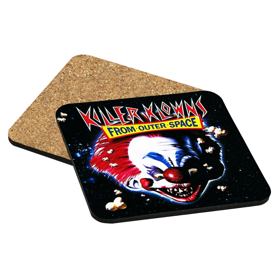 Killer Klowns Midnite Movies Drink Coaster