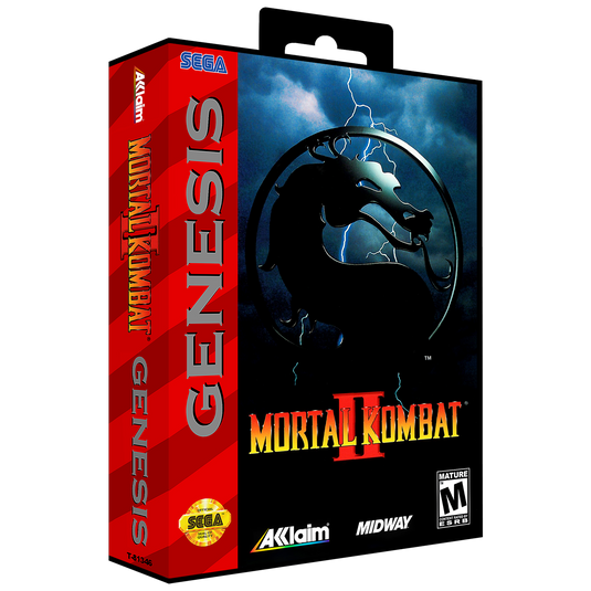 Mortal Kombat II Oversized Genesis Plaque