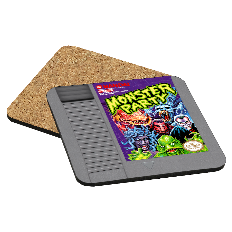 Monster Party NES Drink Coaster