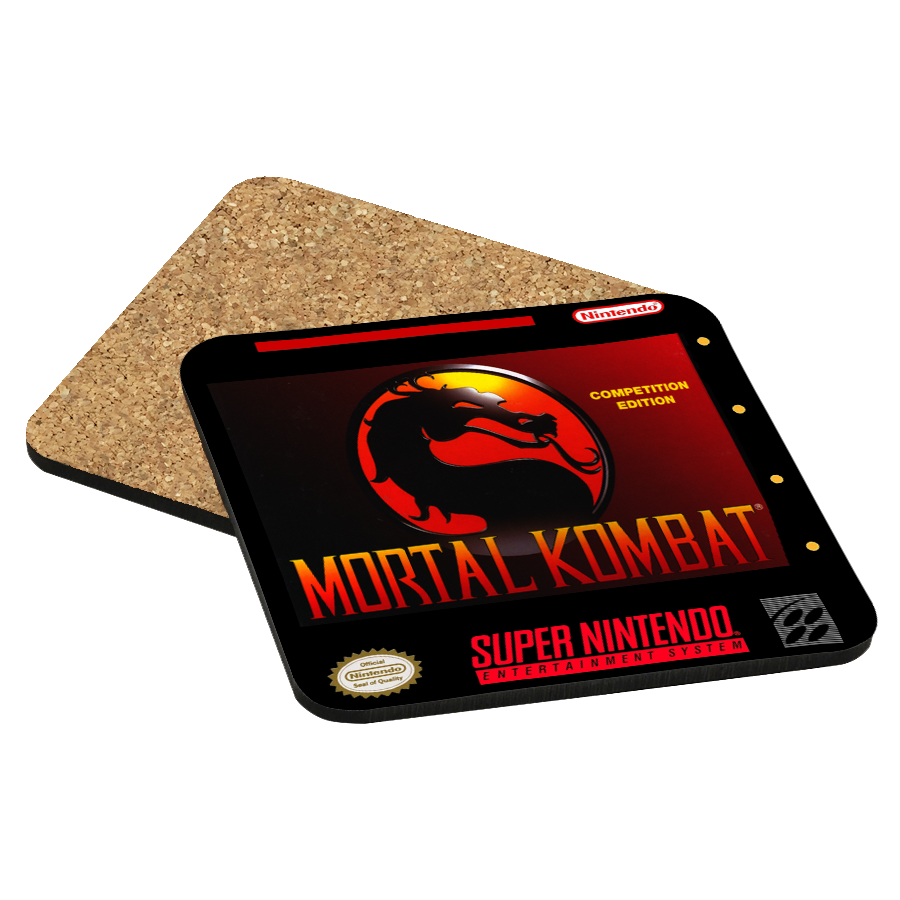 Mortal Kombat SNES Drink Coaster