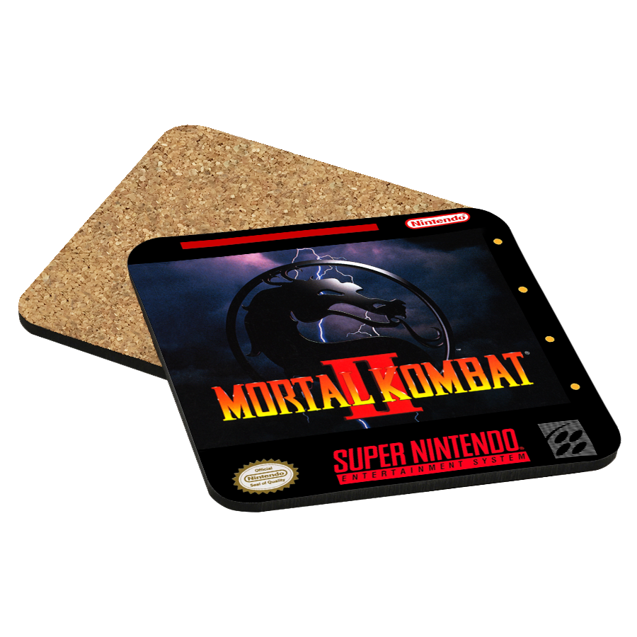 Mortal Kombat II SNES Drink Coaster