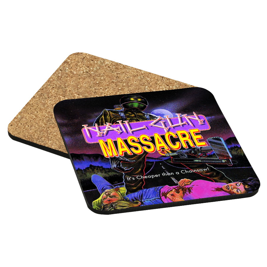 Nail Gun Massacre Drink Coaster