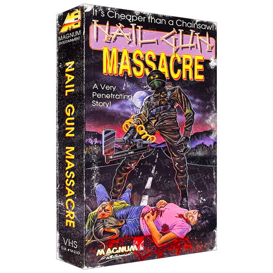 Nail Gun Massacre Oversized VHS Plaque