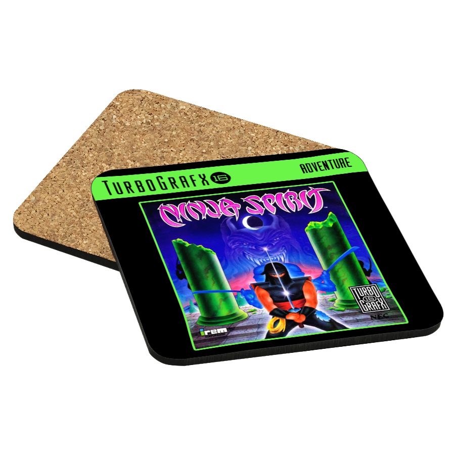 Ninja Spirit TurboGrafx-16 Drink Coaster