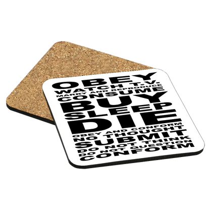 They Live Obey Drink Coaster