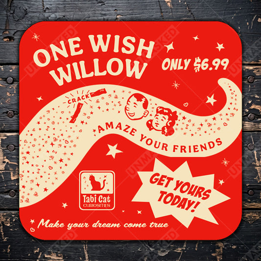 One Wish Willow Drink Coaster