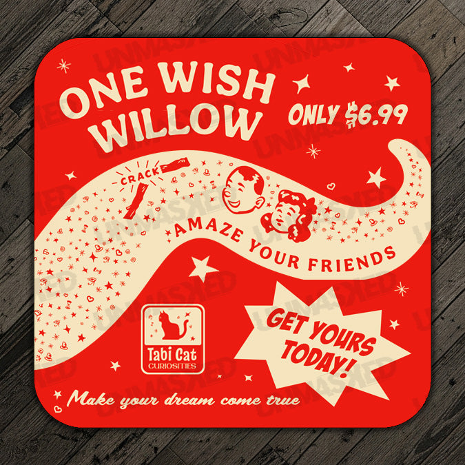 One Wish Willow Drink Coaster