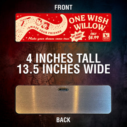 One Wish Willow Aluminum Street Sign