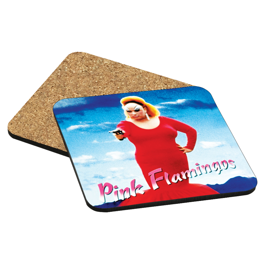 Pink Flamingos Drink Coaster