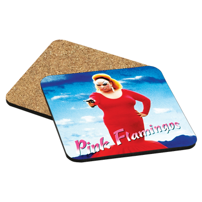 Pink Flamingos Drink Coaster