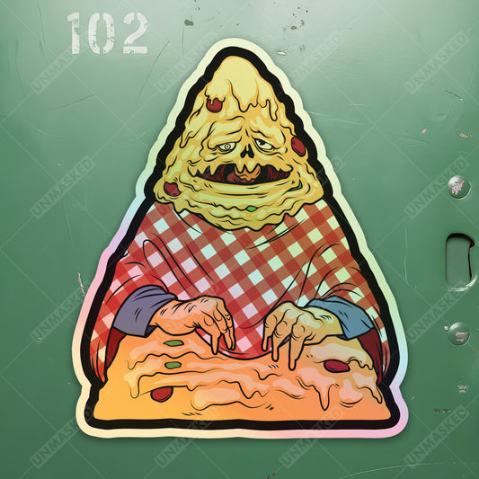 Holographic Pizza the Hutt Sticker