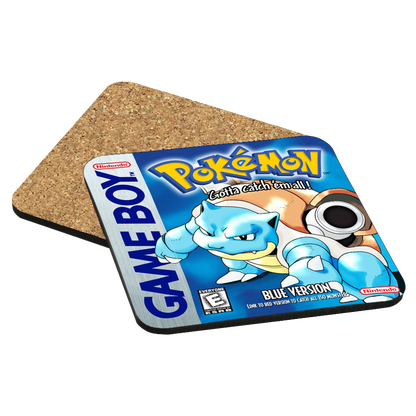 Pokemon Blue Game Boy Drink Coaster
