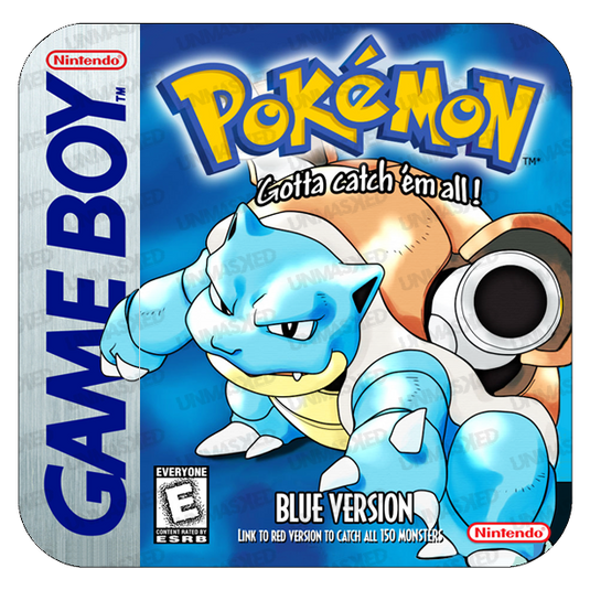 Pokemon Blue Game Boy Drink Coaster