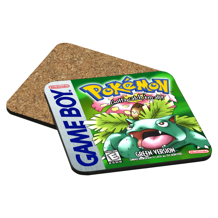 Pokemon Green Game Boy Drink Coaster