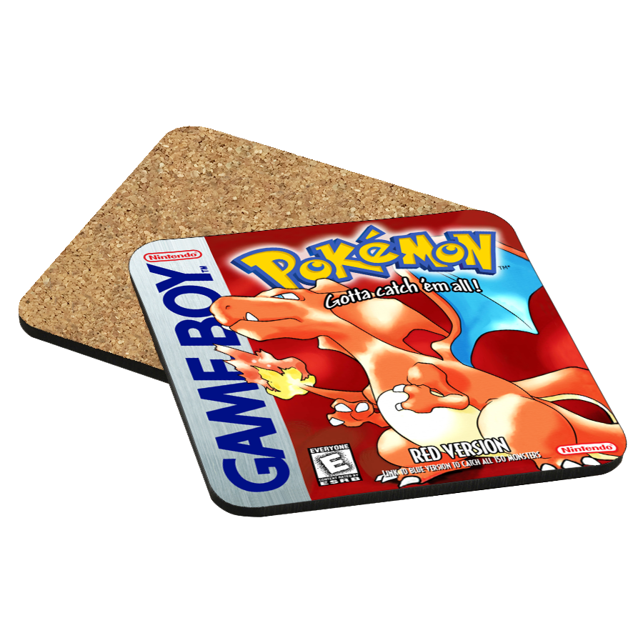 Pokemon Red Game Boy Drink Coaster