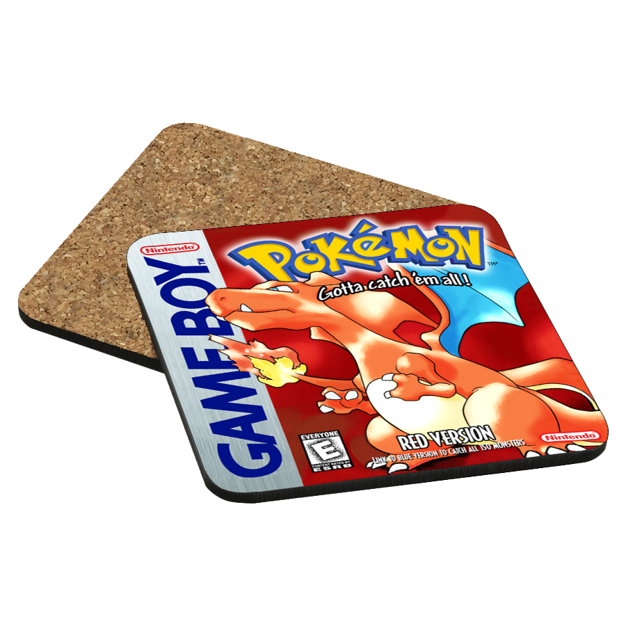 Pokemon Red Game Boy Drink Coaster