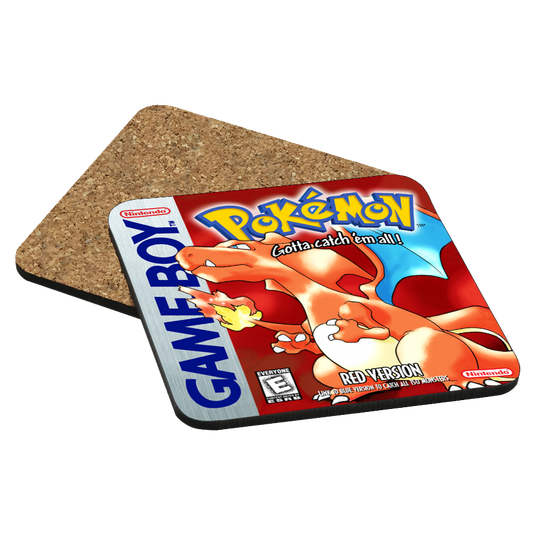 Pokemon Red Game Boy Drink Coaster
