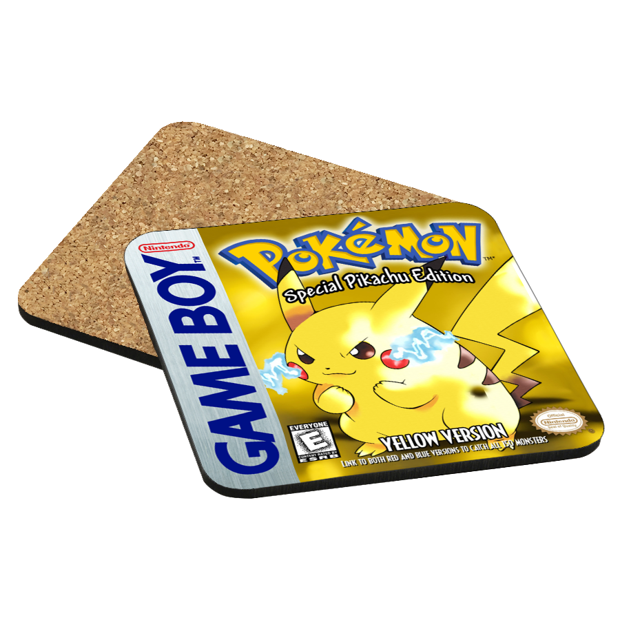 Pokemon Yellow Game Boy Drink Coaster