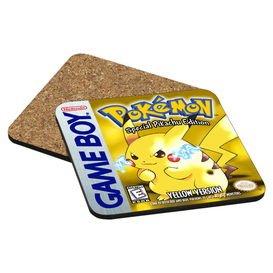 Pokemon Yellow Game Boy Drink Coaster