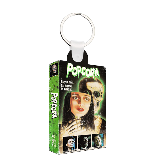 Popcorn Mini VHS Keychain