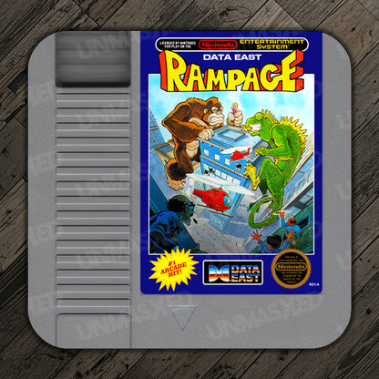 Rampage NES Drink Coaster