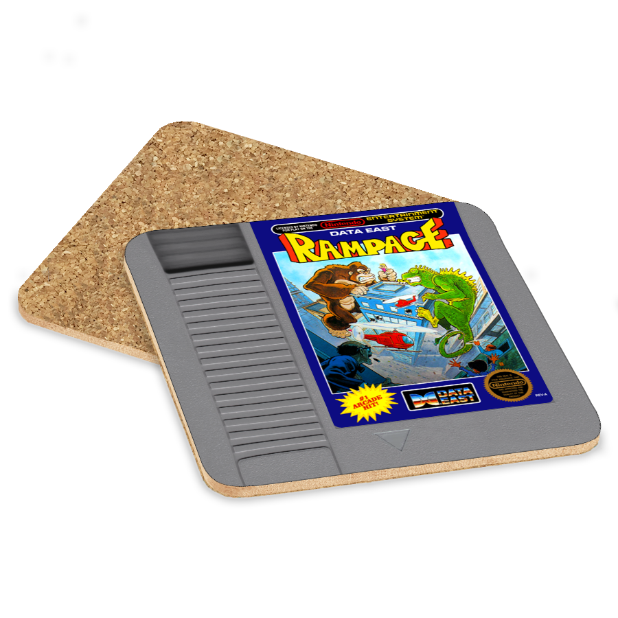 Rampage NES Drink Coaster