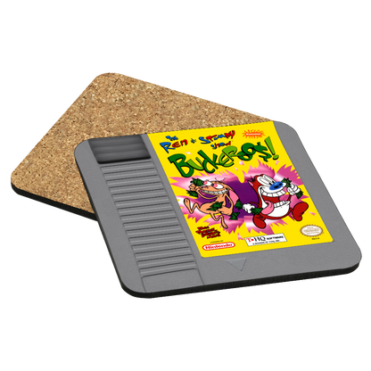 The Ren & Stimpy Show: Buckeroo$! NES Drink Coaster
