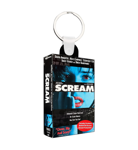 Scream Blue Variant Neve Mini VHS Keychain