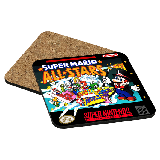 Super Mario All-Stars SNES Drink Coaster