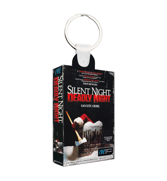 Silent Night Deadly Night Mini VHS Keychain