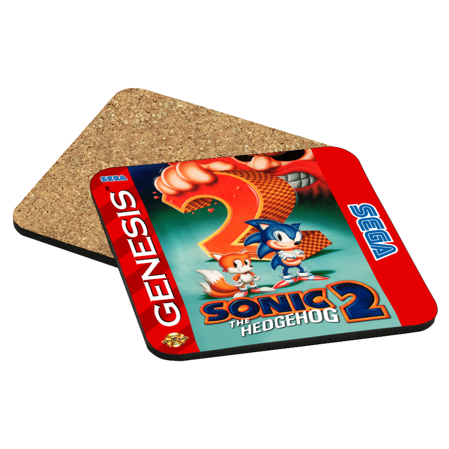 Sonic the Hedgehog 2 Genesis Drink Coaster