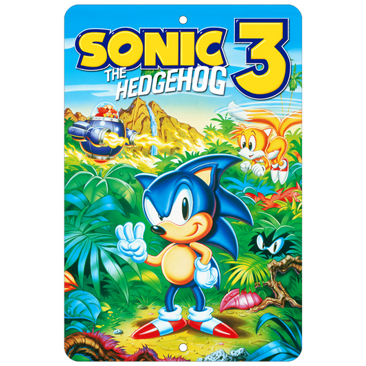 Sonic the Hedgehog 3 Genesis Aluminum Sign