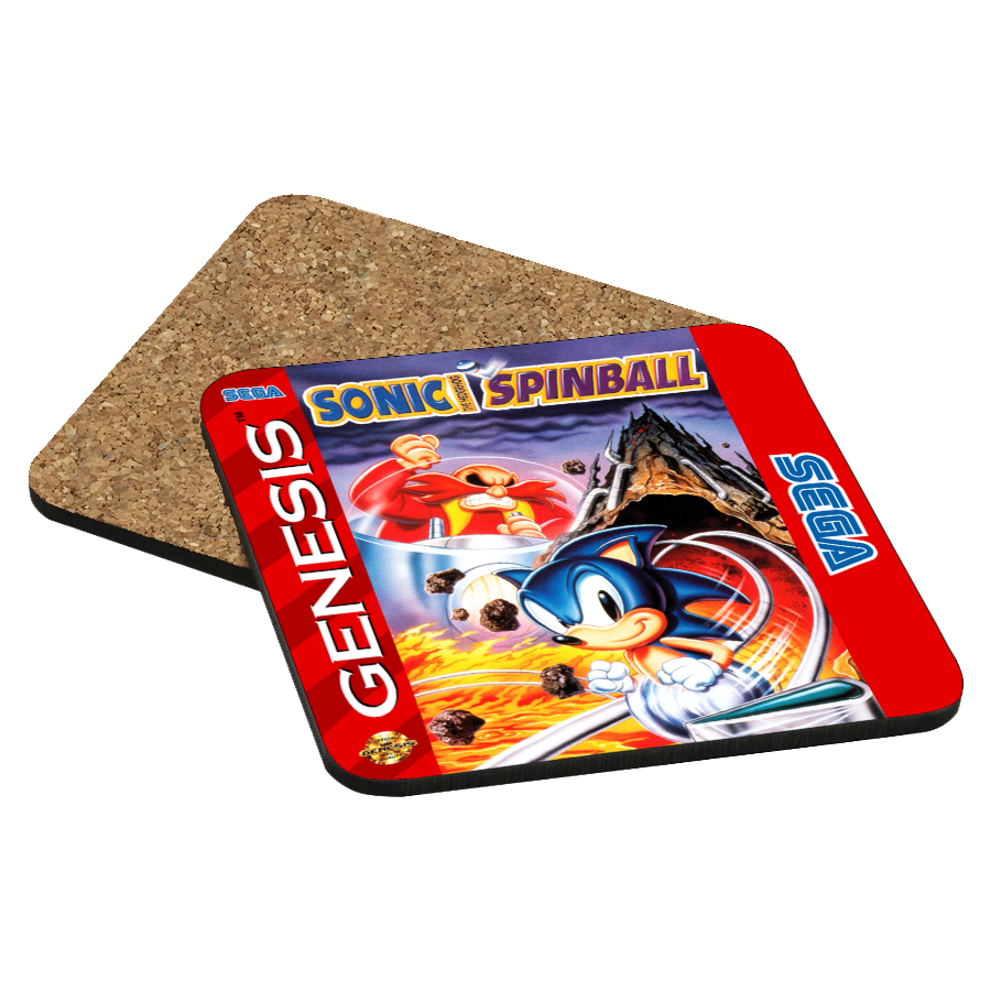 Sonic Spinball Genesis Drink Coaster