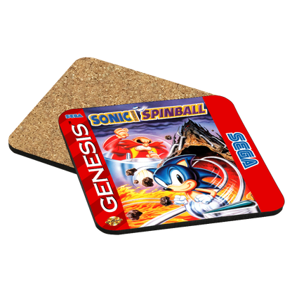 Sonic Spinball Genesis Drink Coaster
