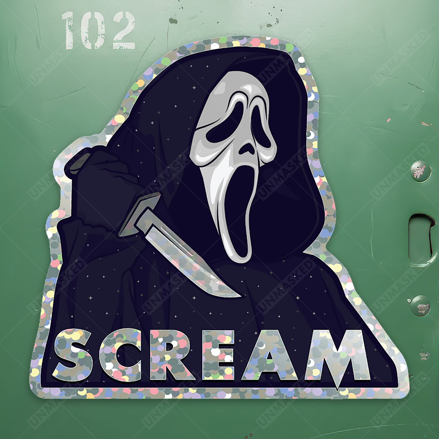 Scream Sparkle Sticker