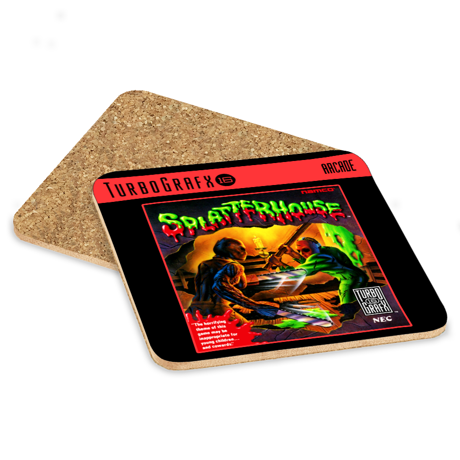 Splatterhouse TurboGrafx-16 Drink Coaster