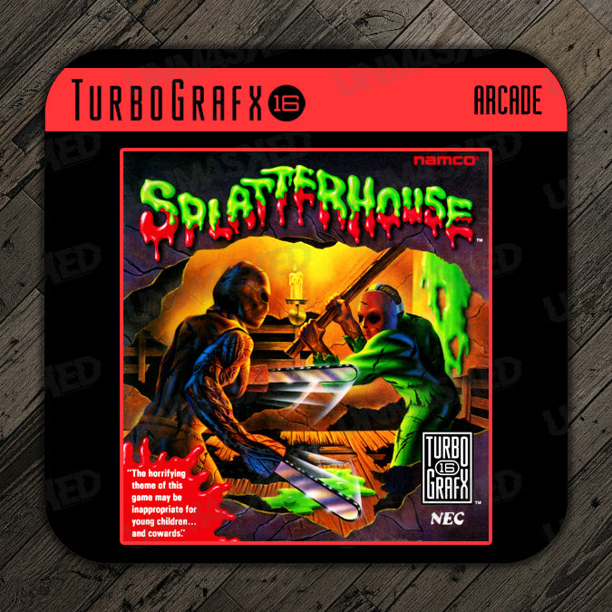 Splatterhouse TurboGrafx-16 Drink Coaster