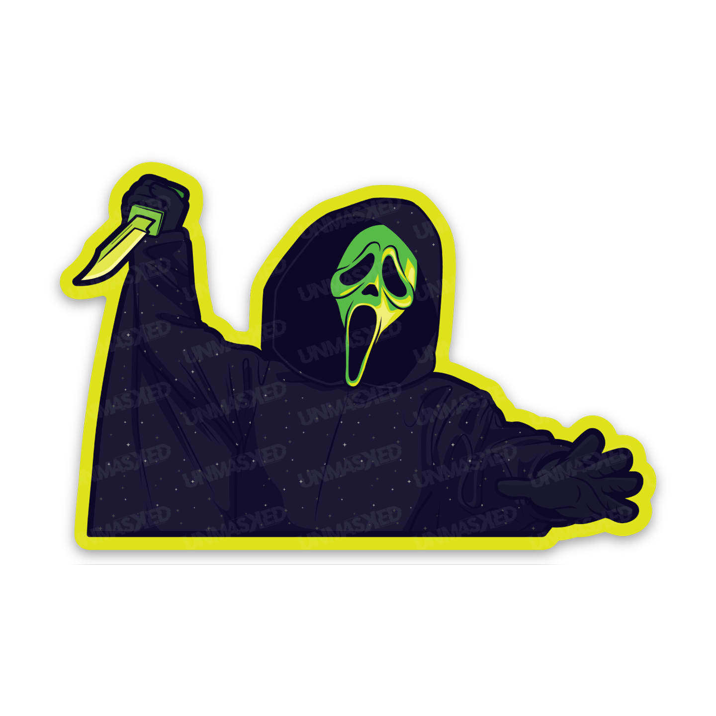 Ghostface Backstab Stab Ghostface Sticker – UNMASKED