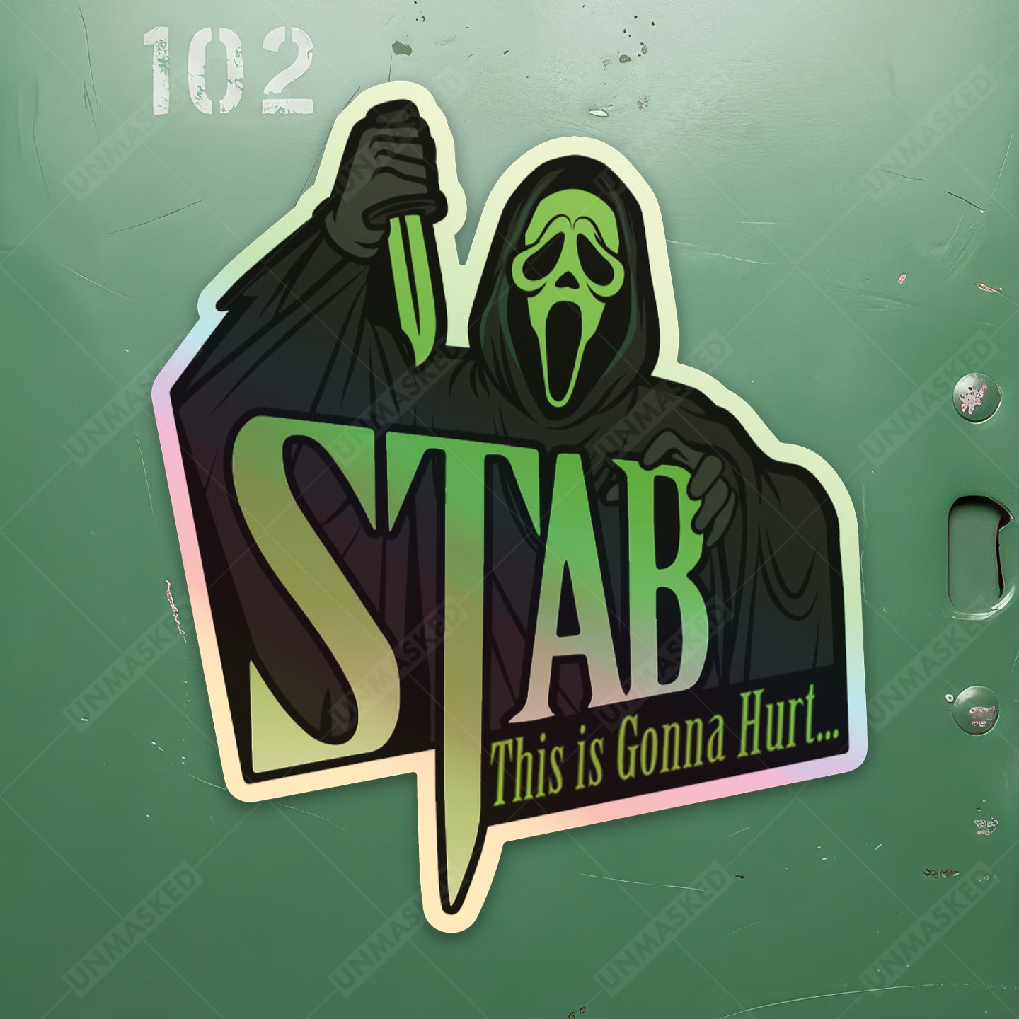 Holographic Stab Sticker