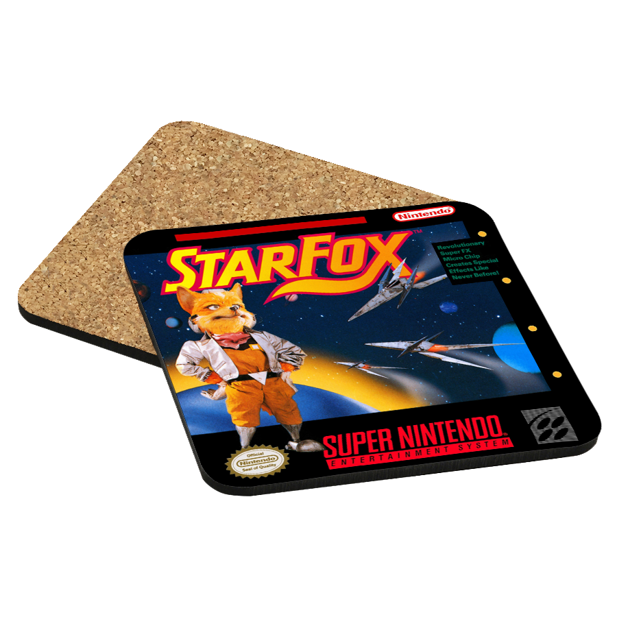 Star Fox SNES Drink Coaster