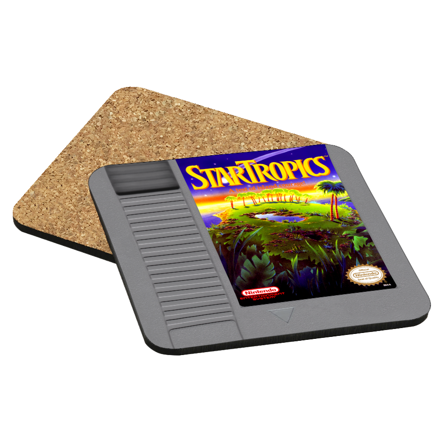 StarTropics NES Drink Coaster