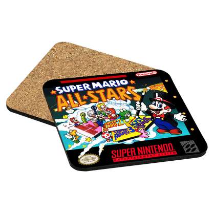 Super Mario All-Stars SNES Drink Coaster