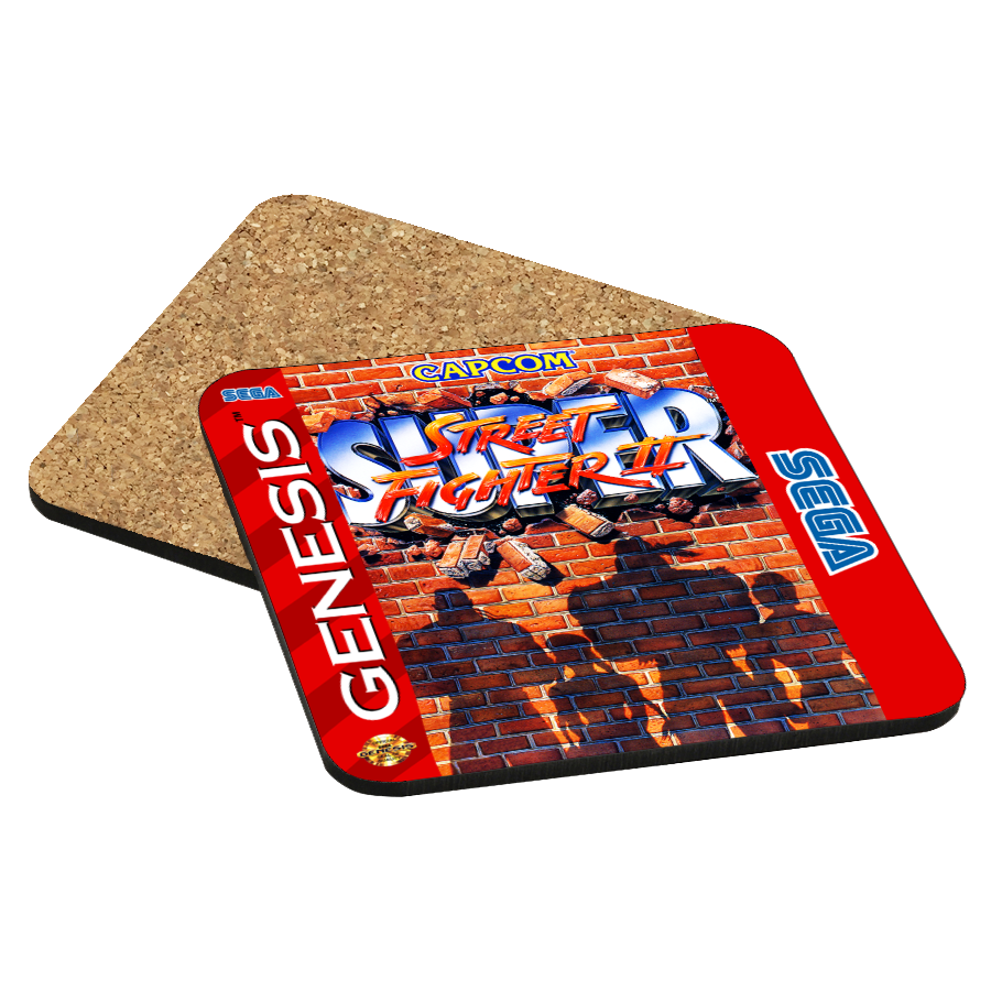 Super Street Fighter II Genesis Drink Coaster