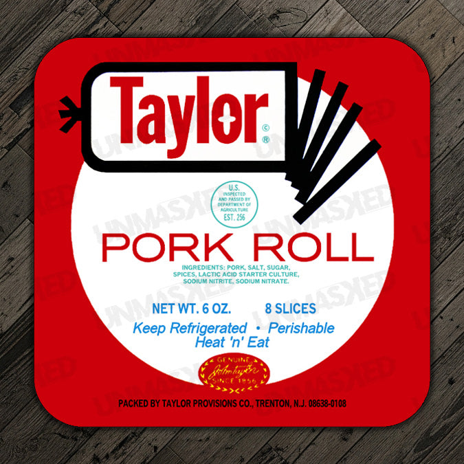 Taylor Ham Pork Roll Drink Coaster