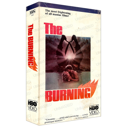 The Burning Oversized VHS Plaque